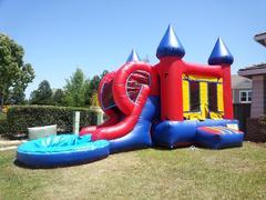 Red Castle Combo slide with pool. Wet or Dry Slide. Red Castle Combo slide with pool. Wet or Dry Slide.